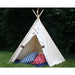 childrens play tent with arrow decorations