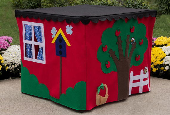 Sewing Pattern Deluxe Card Table Playhouse – The Playhouse Kid