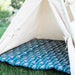 Quilted Teepee Mat with Arrows, Choose From 6 Colors, Two Sizes
