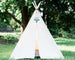 kids natural canvas tee pee