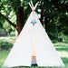 Organic Canvas Kids Tent, Tribal Boho Teepee Childrens Tepee Playhouse, Four Sizes